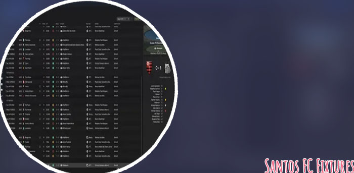 Santos fc fixtures